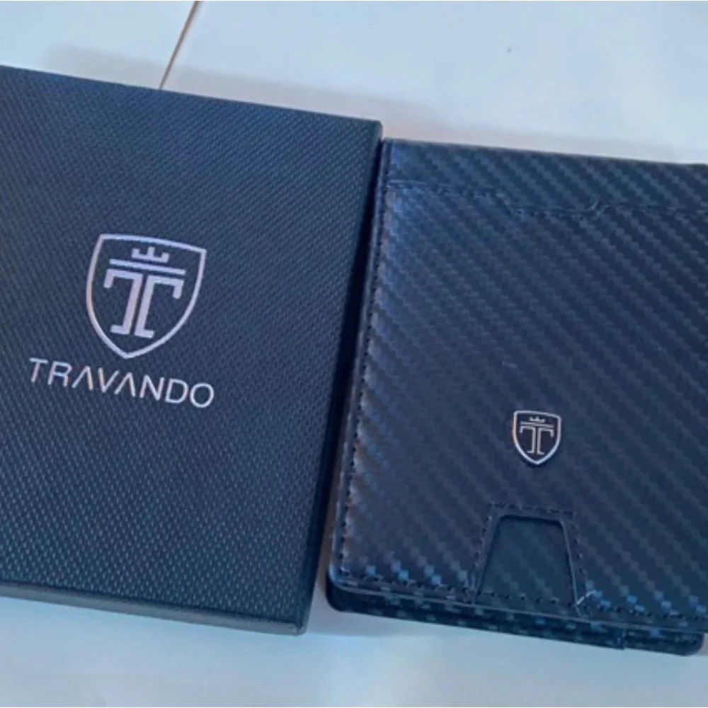 NWT Mens Slim Wallet with Money Clip RFID Blocking Bifold Credit Card Holder